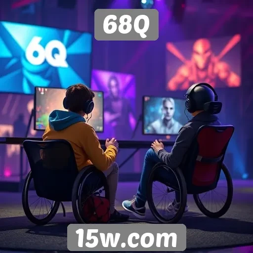 Acessibilidade em jogos no site 68Q